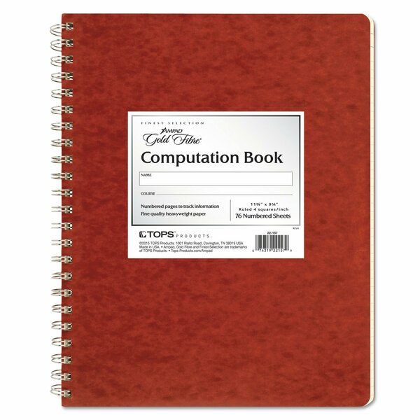 Ampad Computation Book, Quadrille Rule, 11 3/4 22-157